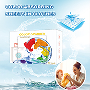 Non-woven grabber, quickly absorb the color pigments